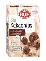 RUF Kakaopulver in Bio-Qualität, 125 Gramm Kakao und heiße Schokolade Naty Shop Kakaonibs 150 Gramm