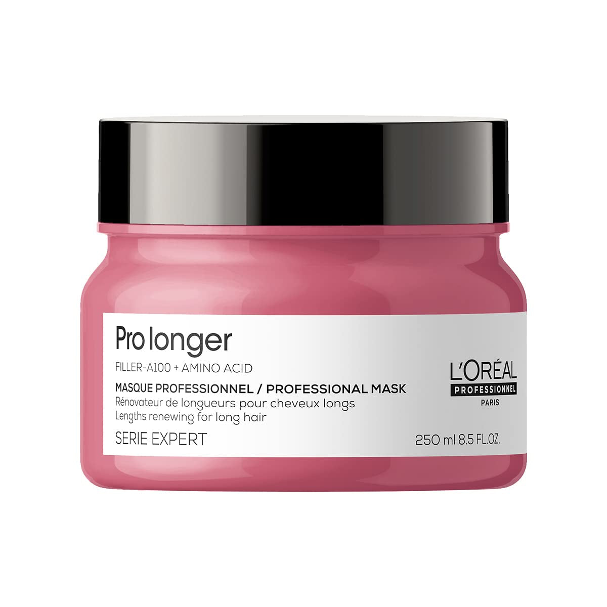 L'Oréal Professionnel Haarstärkende Maske für langes und dünnes Haar mit Füllstoff A-100 und Aminosäuren, Serie Expert, Pro Longer Mask Haarmaske Naty Shop 240,97 g (1 Packung)