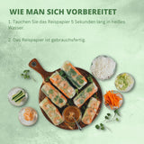 BAMBUSBAUM - Reispapier 31 cm. (Sommerrollen) – 44 x 340 g – Multipack