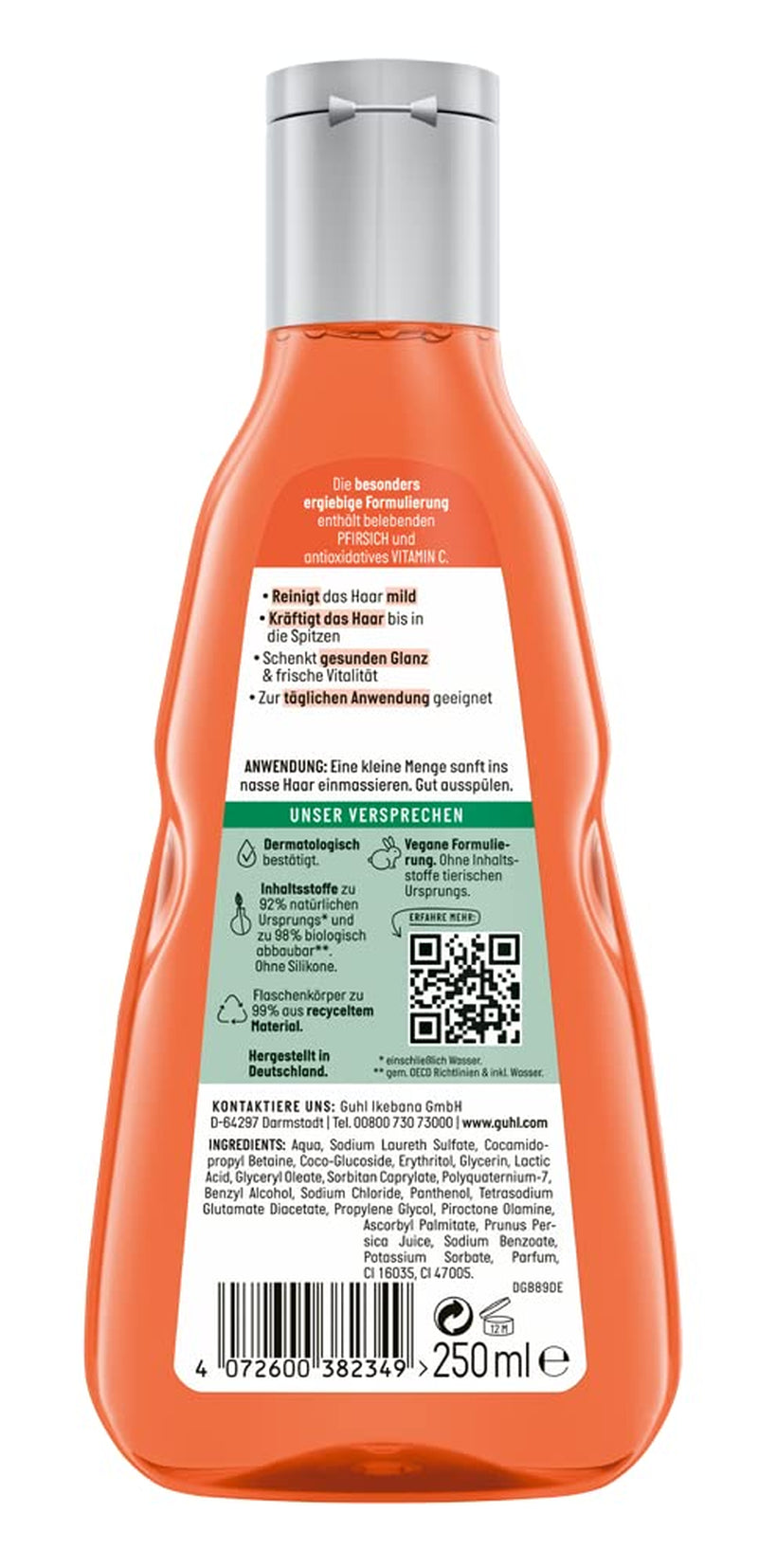 Guhl Fresh & Fruity Shampoo - Inhalt: 250 ml - Haartyp: Normal Dusche und Bad Guhl