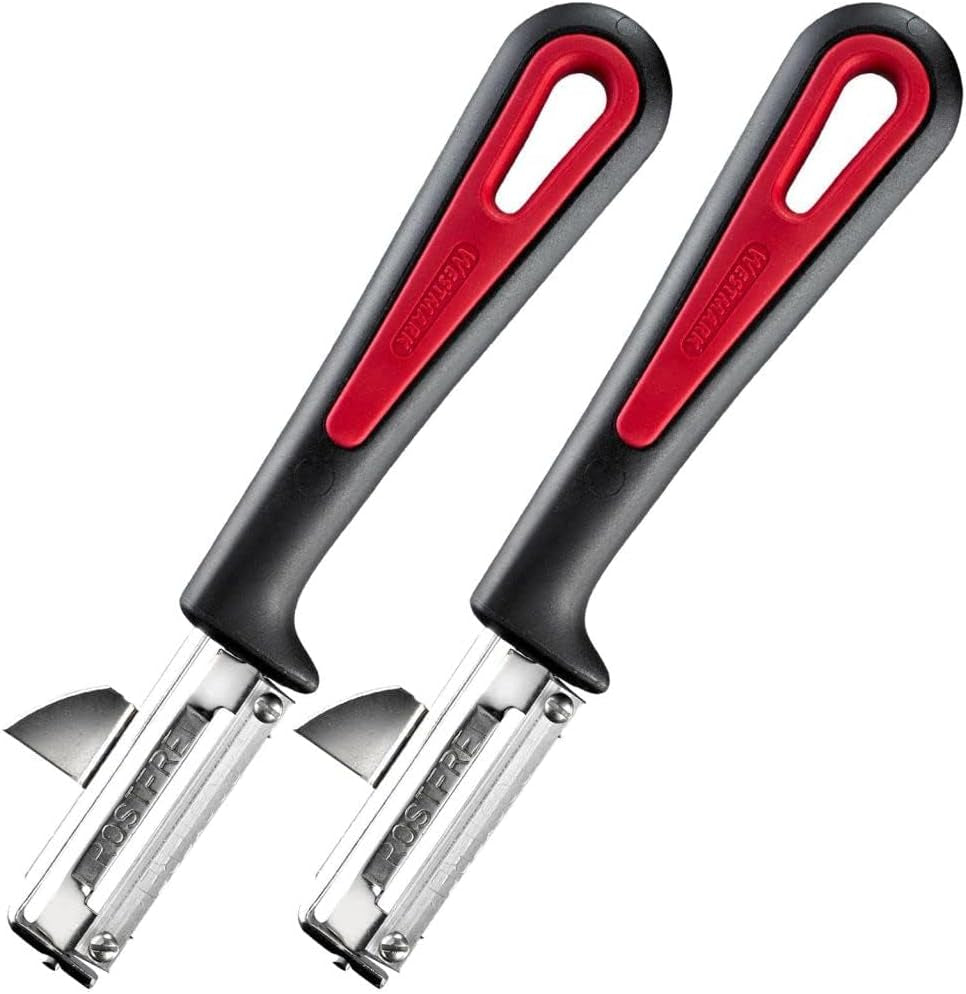 Westmark 29092270 Sparschäler Gallant, Pp/Tpe/Edelstahl, Schwarz / Rot, 16,5 x 3,7 x 2 cm Schäler Naty Shop Gallant Set 2-teilig