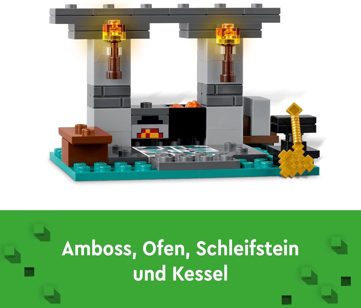 LEGO Minecraft The Armory Spielset mit Heldenfiguren, Spielzeugwaffen und Alex-Figur, Actionspielzeug für Jungen und Mädchen, Geschenk für Gamer und Kinder ab 7 Jahren 21252 Bausets Besuchen Sie den LEGO-Store