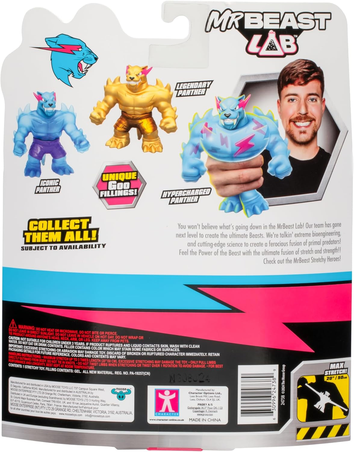 MRBEAST LAB 24738 Die Helden von GOO JIT Zu Elastic Figure Folding Legendary Panther Actionfiguren Naty Shop