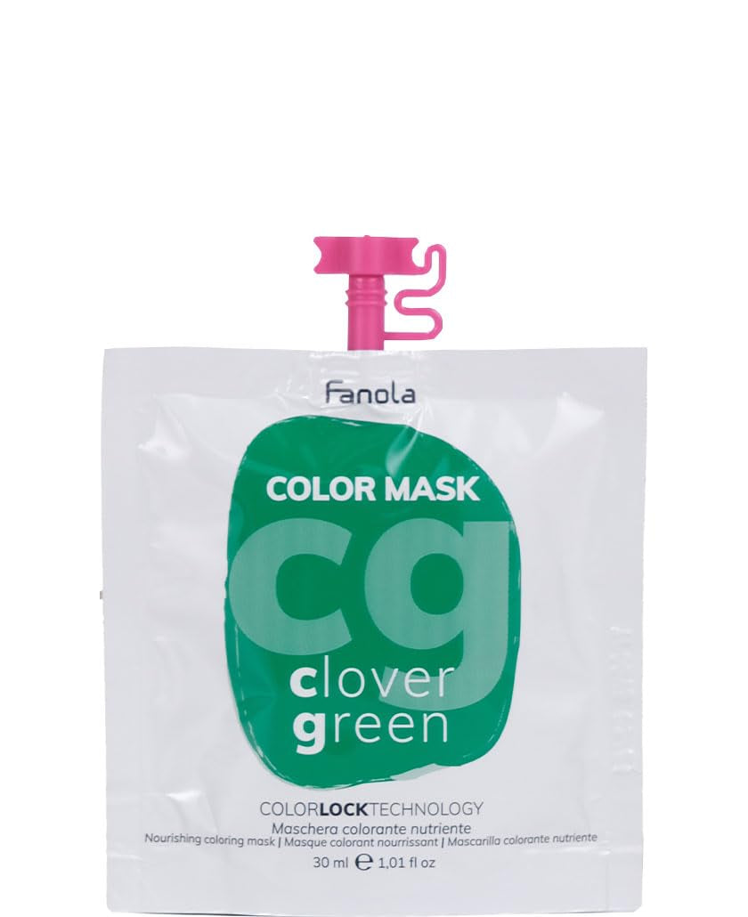 Fanola Clover Green Farbmaske 30 ml Naty Shop Haarmaske Standardtitel