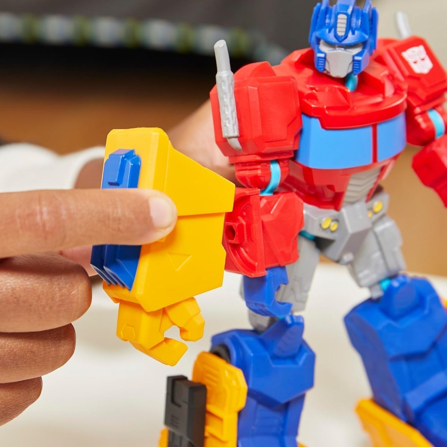Transformers Mixmashers Optimus Prime Anpassbare Deluxe-Actionfiguren und Zubehör Actionfiguren Naty Shop