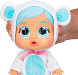 Cry Babies Loving Care Kristal Puppe, Kristal Loving Care Babypuppe mit 3 Zubehörteilen für Arztspiele, Pflege, Weinen mit echten Tränen, Spielzeug für 18 Monate alte Babys