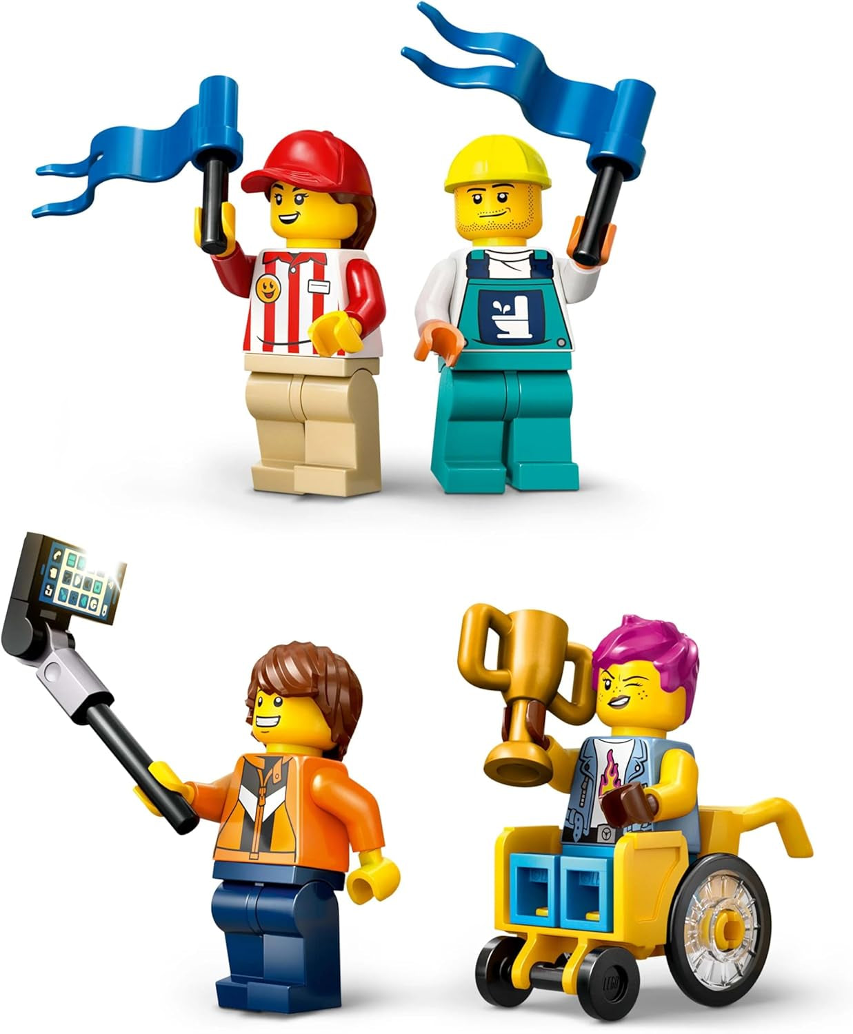 LEGO City No Limits: Seifenkistenrennen mit Rampe – Konstruktionsspielzeug für Jungen und Mädchen ab 6 Jahren – Set mit 2 Seifenkisten und 4 Racer-Minifiguren – Geschenkidee für Kinder 60460 Bausets Besuchen Sie den LEGO-Store