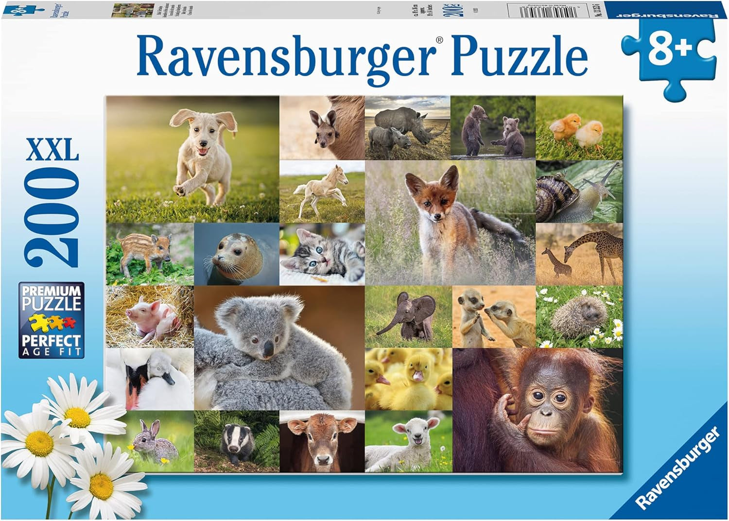 Ravensburger Puzzle für Kinder – 13353 Niedliche Tiere für Kinder – 200-teiliges Puzzle für Kinder ab 8 Jahren. Puzzle Naty Shop Standardtitel