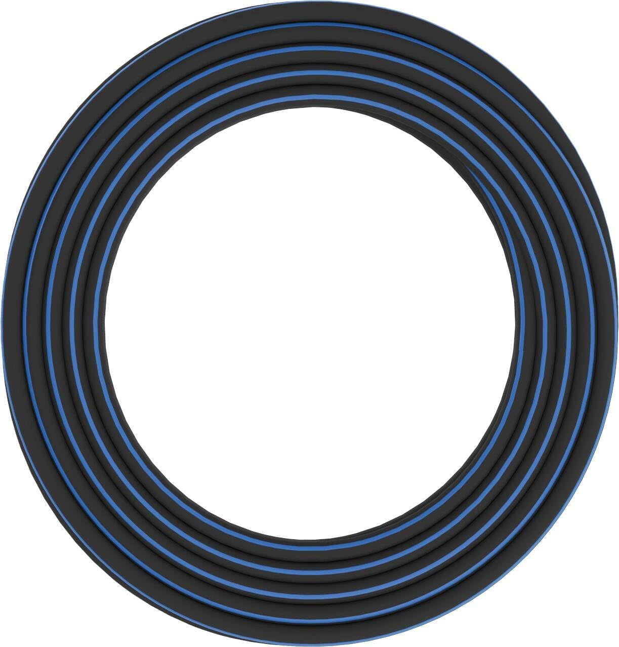 Fiskars S Gartenschlauch, Solid, Wasserschlauch für manuelle Bewässerung, 13 mm (1/2"), Länge: 15 m, Universalanschluss, UV-Schutz, Frostschutz, verdrehsicher, Blau, 1076049