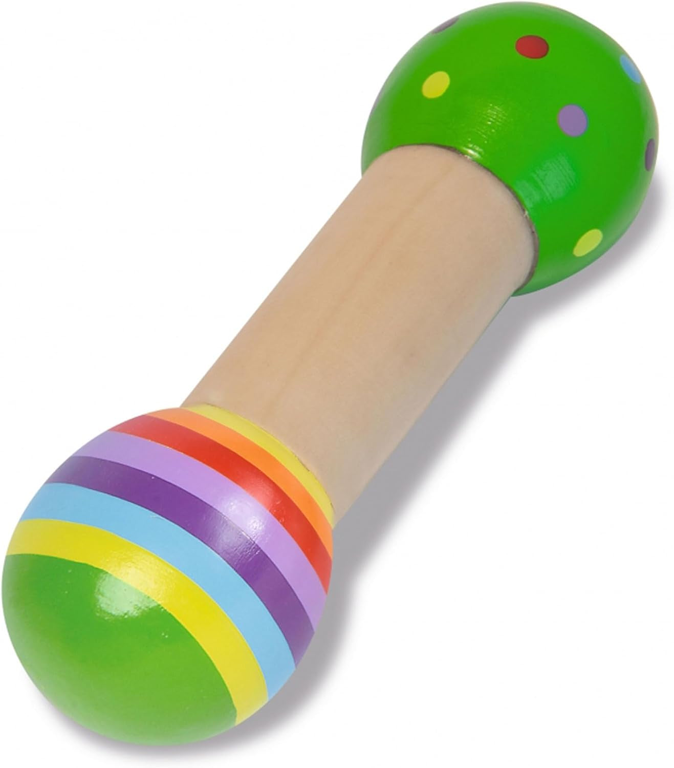 Eichhorn - 2-teiliges Musikset, inklusive Spielzeug mit Glöckchen und Klangstab, bunte Musikinstrumente aus Holz, ab 1 Jahr Babyspielzeug Naty Shop