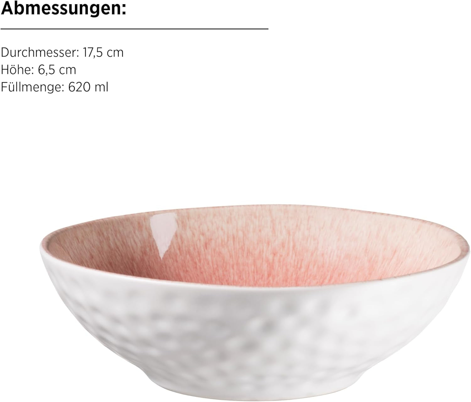 MÄSER 934111 Serie Frozen, Geschirr-Set aus Keramik für 4 Personen, 16-teiliges Kombiservice mit organischen Formen, in biergesprenkeltem Service, Beere