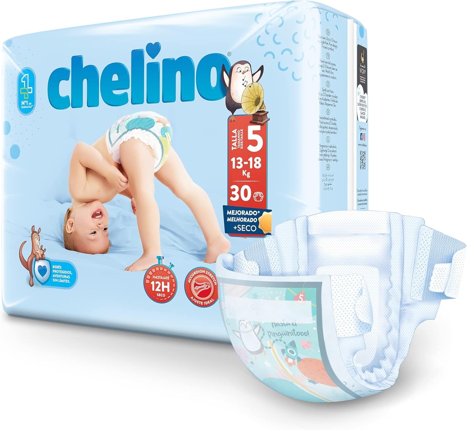 Windeln Indas Fashion & Love, Junior T 5 für 13-18 kg, (30 Stück)