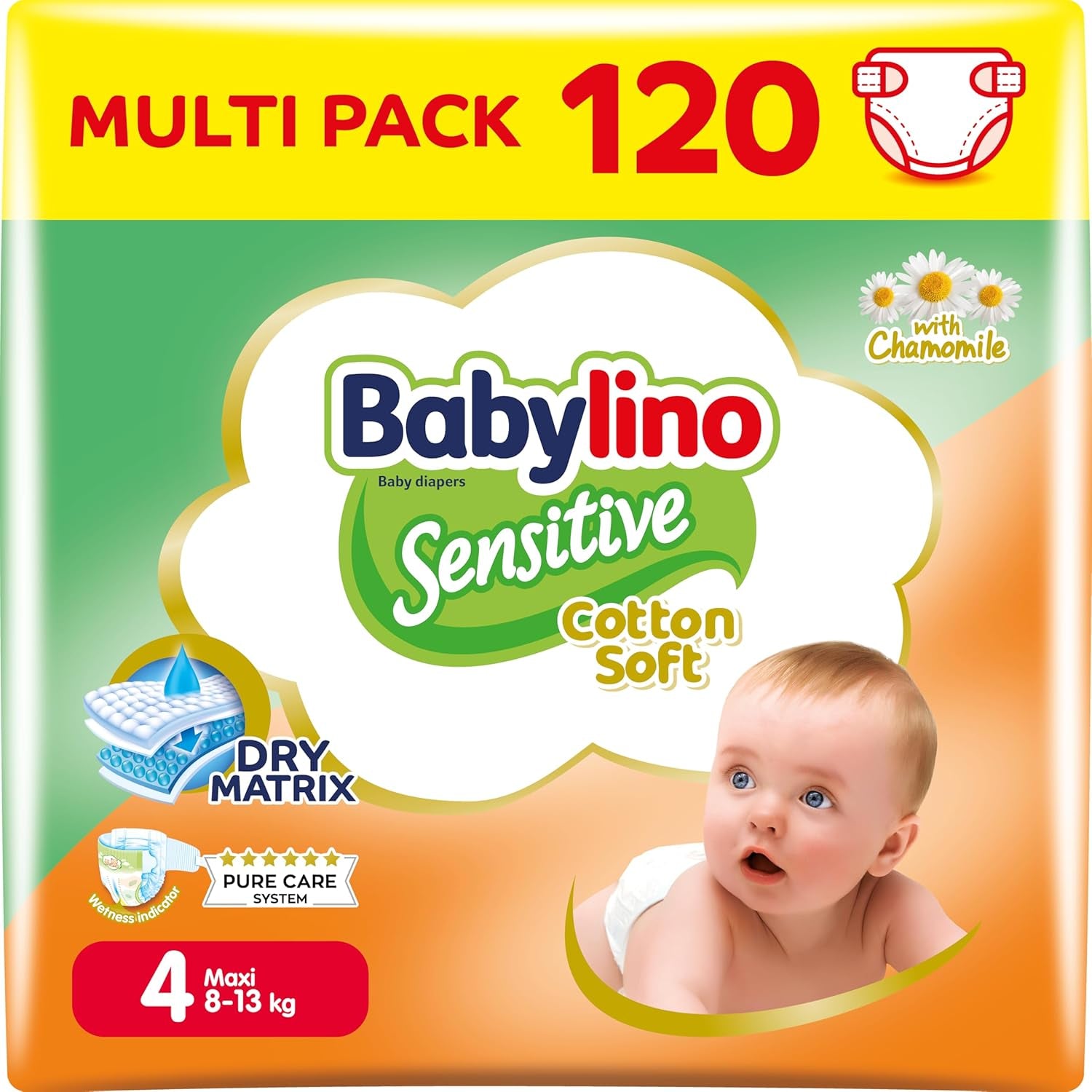 Babywindeln Sensitive Größe 4, Maxi (8-13 kg), 20 Stück