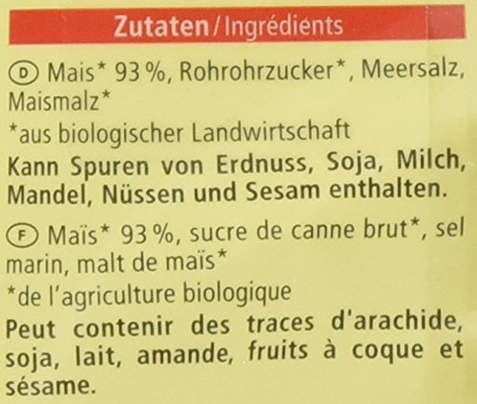 Bio-Cornflakes, glutenfrei, 375 g Getreide Naty Shop