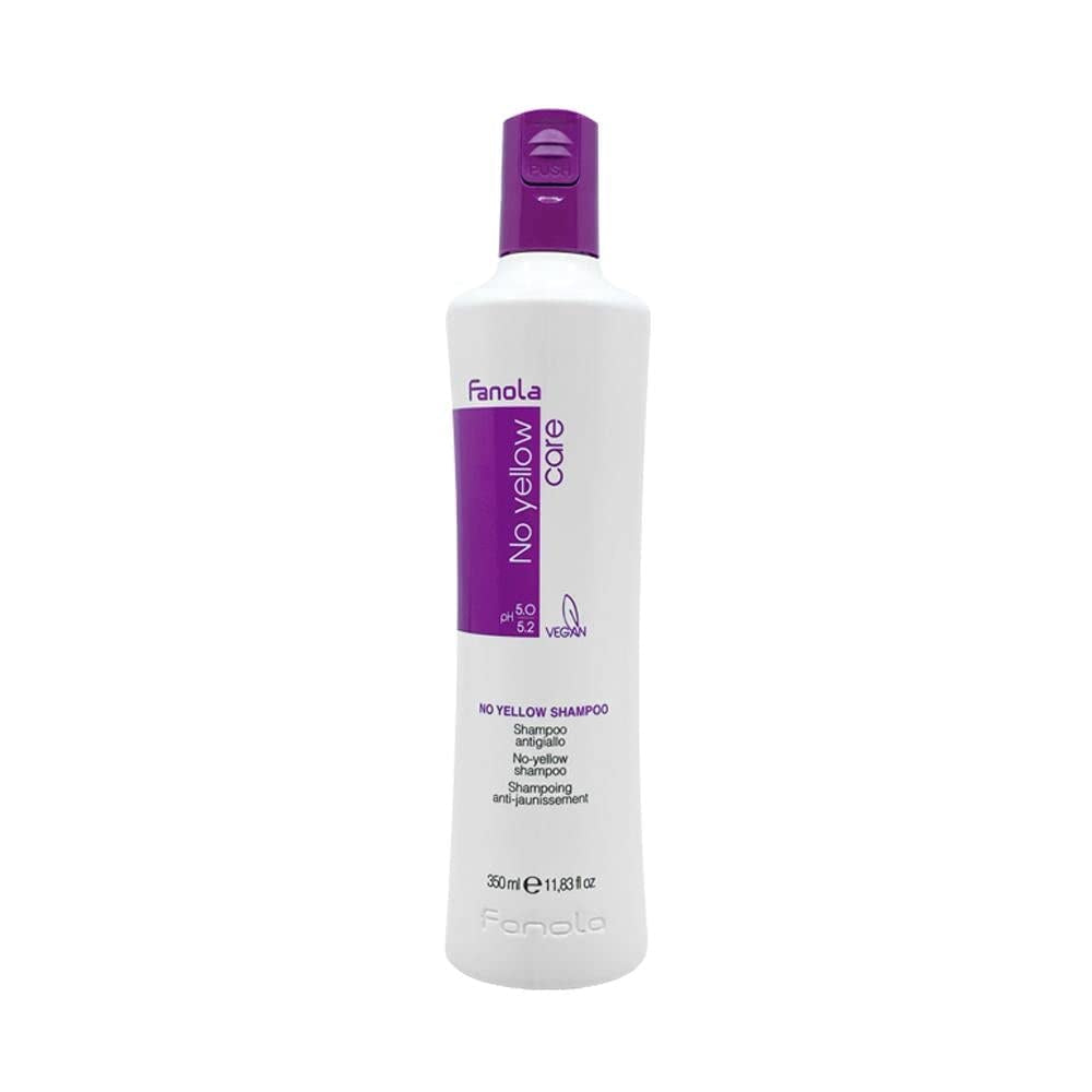 Fanola No Yellow Silver Shampoo gegen gefärbtes Haar mit Flecken. Dusche und Bad Fanola 350 ml Single