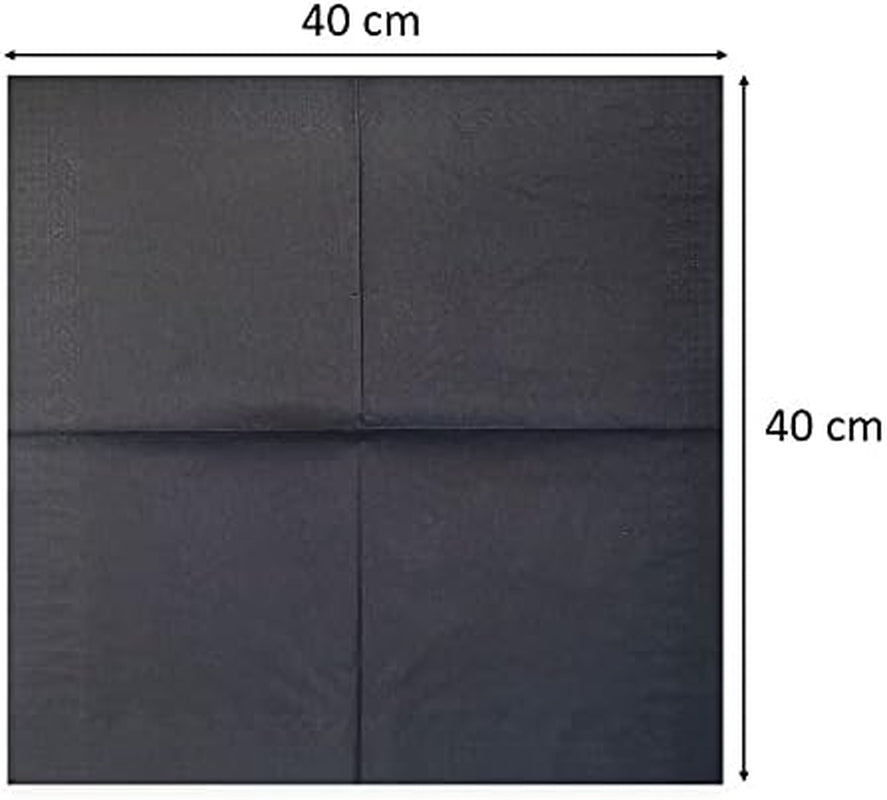 SER4230239 Serviette 40 x 40, 2-lagig, 1/4-Faltung, 100 Servietten, 2-lagig, glatte Kante, blau