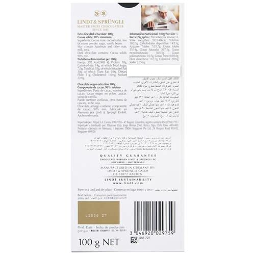 Lindt Excellence 78 Prozent Kakaoriegel – veganer Riegel mit Kakaointensität und Persistenz, 100 g, ideales Geschenk
