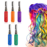 5 Farben Temporäre Haarfarbe für Kinder, waschbare Farbe, Mascara, Haarkreide, Salon-Haarfarbe, Naty Shop