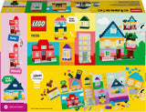LEGO Classic Kreativhäuser, Bausteinset für Kinder, 850 Steine Bauspielzeug, Hausbauspielzeug mit Zubehör, Geschenk für Jungen und Mädchen ab 4 Jahren 11035 Bausets Beuche den LEGO-Store