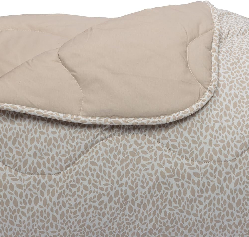 Foppapedretti Nacht&Natur Bettbezug für Doppelbett 2P; Sandblütenblätter, Bezug aus 100 % Baumwolle, hergestellt in Italien. Steppdecken und Steppdecken Naty Shop