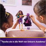 Unicorn Academy Deluxe Maskenball Sophia – 24 cm große Puppe aus der beliebten Netflix-Serie mit 2 Outfits, klassischer Verkleidung und Rollenspiel, ab 4 Jahren Naty Shop Dolls