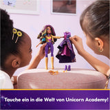 Unicorn Academy Deluxe Maskenball – Sophia Original-Puppe aus der beliebten Netflix-Serie, 24 cm groß, mit 2 Outfits und Accessoires, ab 4 Jahren