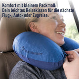Sea to Summit – Eros Premium Lordosenstützkissen – Aufblasbares Stützkissen – Rückenentlastung – 50D Polyester-Material – Kompakte Reisetasche – Service, Reisen & Autofahrten – Marineblau – 93 g