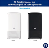 Tork 127530 Hochwertiges, weiches Midi-Toilettenpapier für Tork T6 Doppelrollen-Toilettenpapierspender / 2-lagiges, reißfestes, weiches Toilettenpapier, 27er-Pack (27 x 100 Meter)