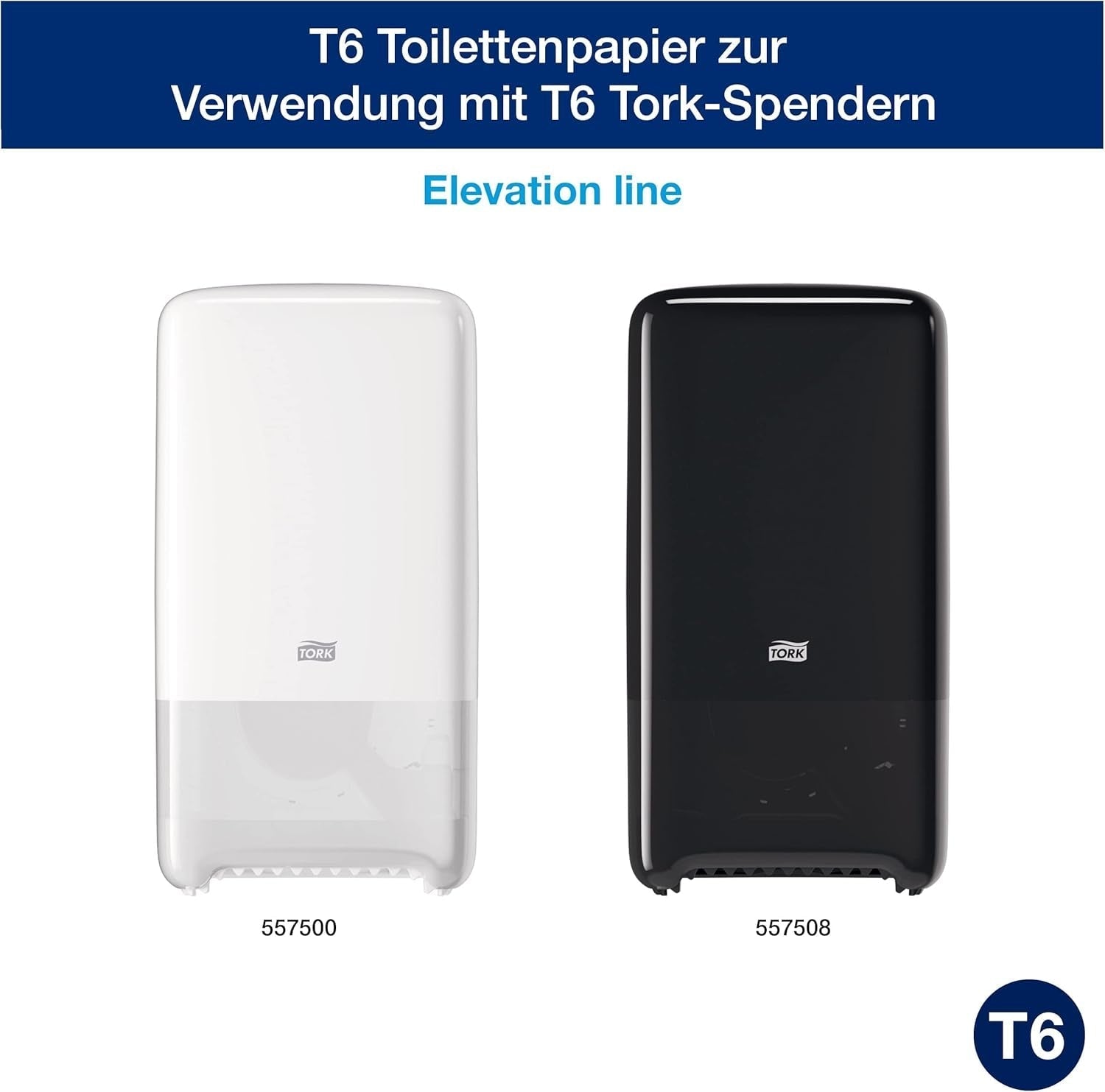 Tork 127530 Hochwertiges, weiches Midi-Toilettenpapier für Tork T6 Doppelrollen-Toilettenpapierspender / 2-lagiges, reißfestes, weiches Toilettenpapier, 27er-Pack (27 x 100 Meter)