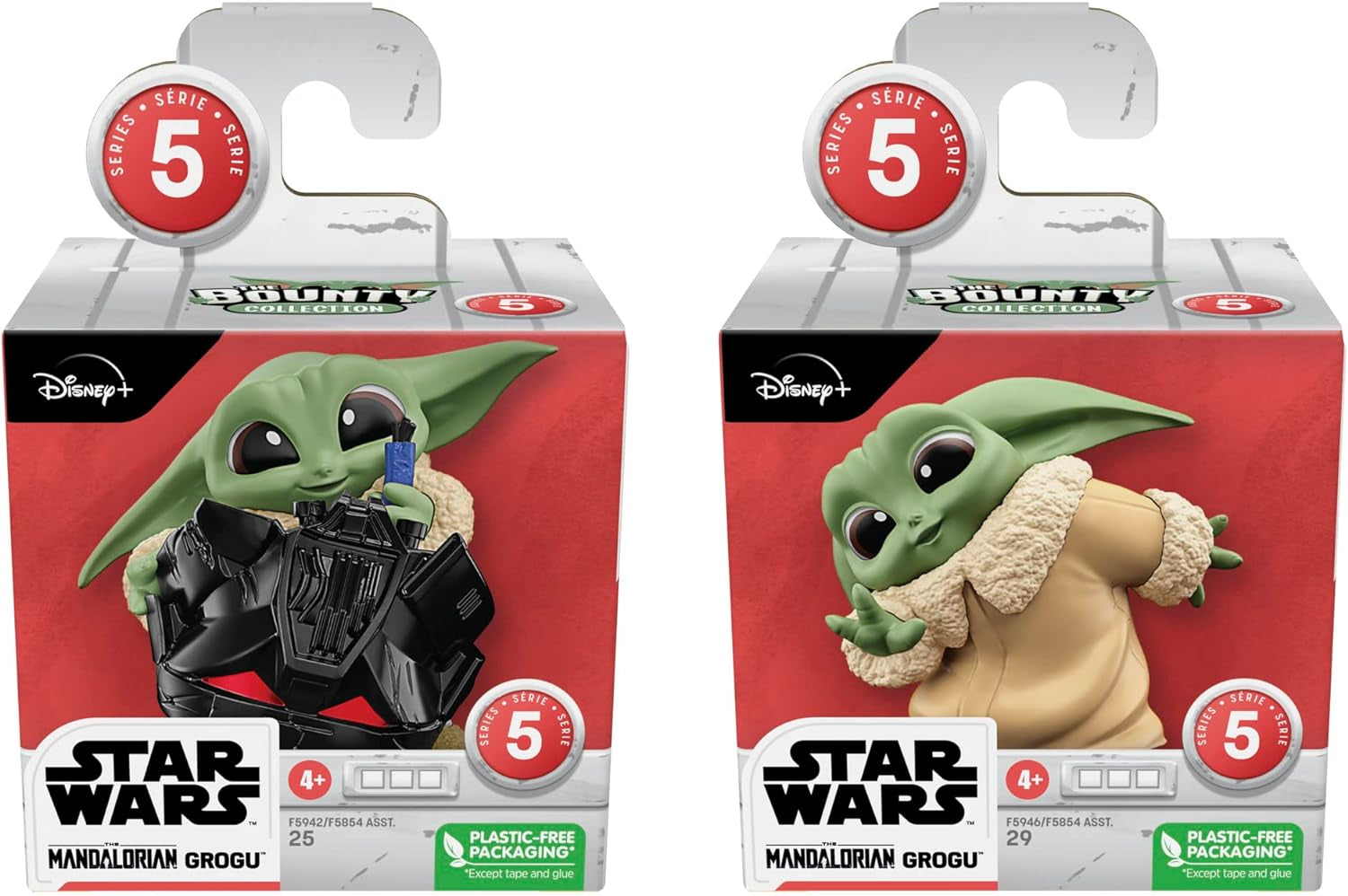 Star Wars Hasbro the Bounty Collection Serie 5, Grogu-Figuren 2er-Pack, Helmspiel, Guck-Guck-Spiel, Spielzeug ab 4 Jahren, 5,5 cm, Multi, F5941 Actionfiguren Naty Shop