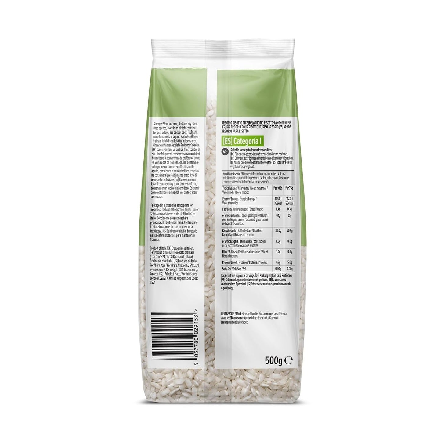 Arborio-Reis von Amazon, 500g