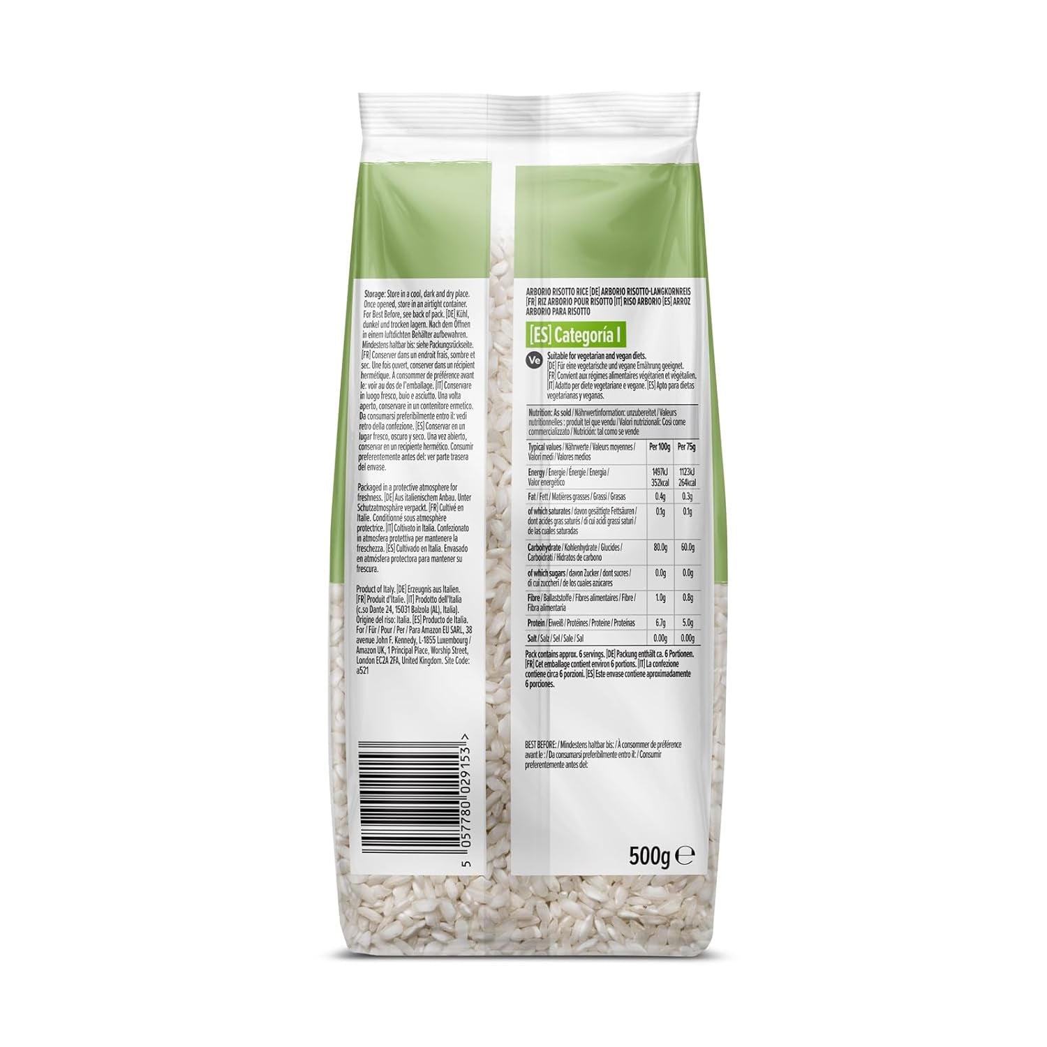 Arborio-Reis von Amazon, 500g