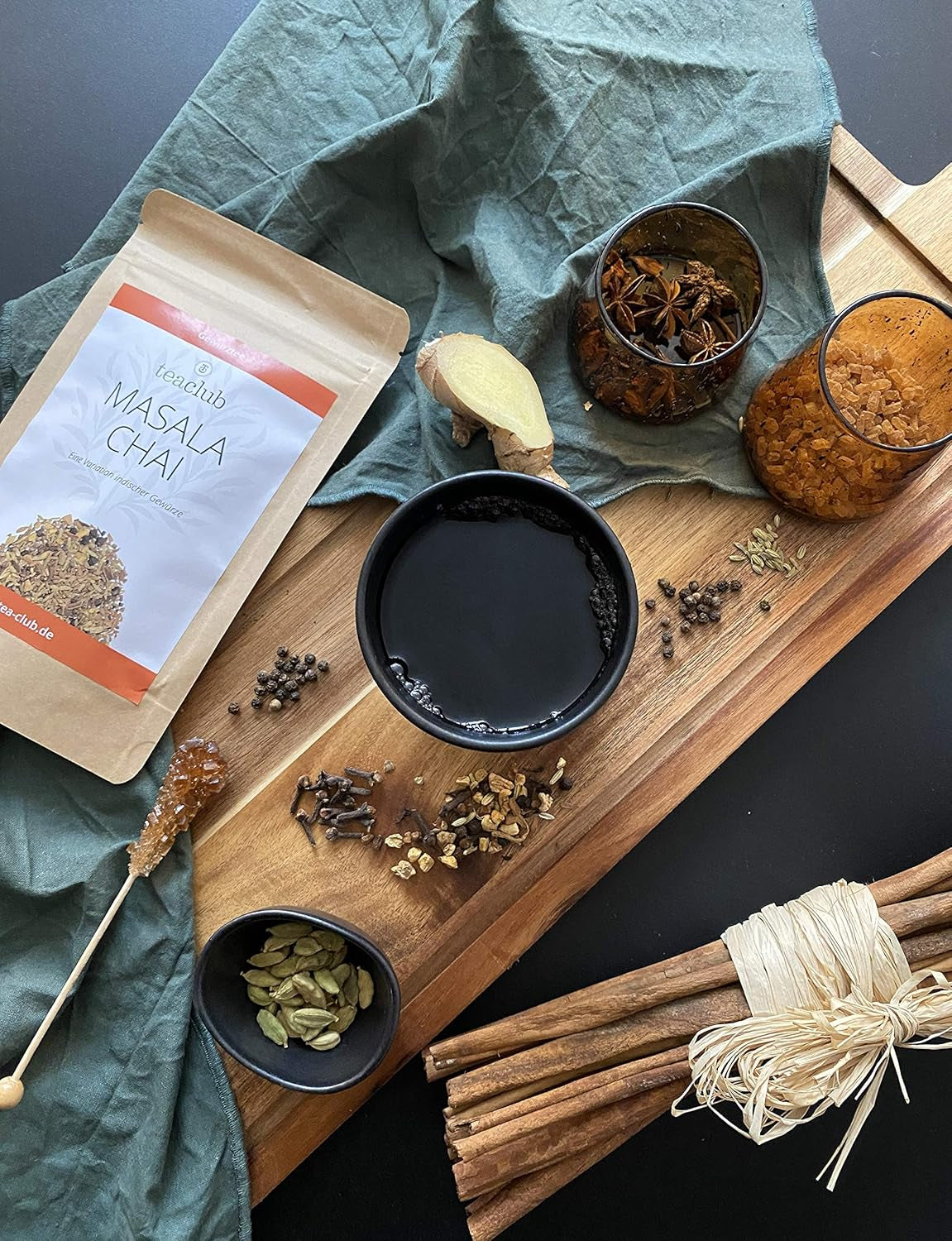 Masala Chai-Tee-Gewürzmischung 100g, indische Gewürze für Chai-Tee oder Chai-Latte, 100 % natürlich, nicht aromatisiert, Teaclub-Tee