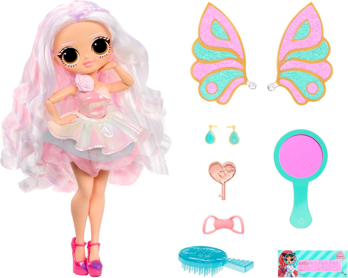 LOL Überraschung! OMG Eye Spy-Serie – Fee – Enthält 1 Puppe mit Outfit und Zubehör, Rätsellösung und Überraschungsentdeckung, 4 Sammelpuppen