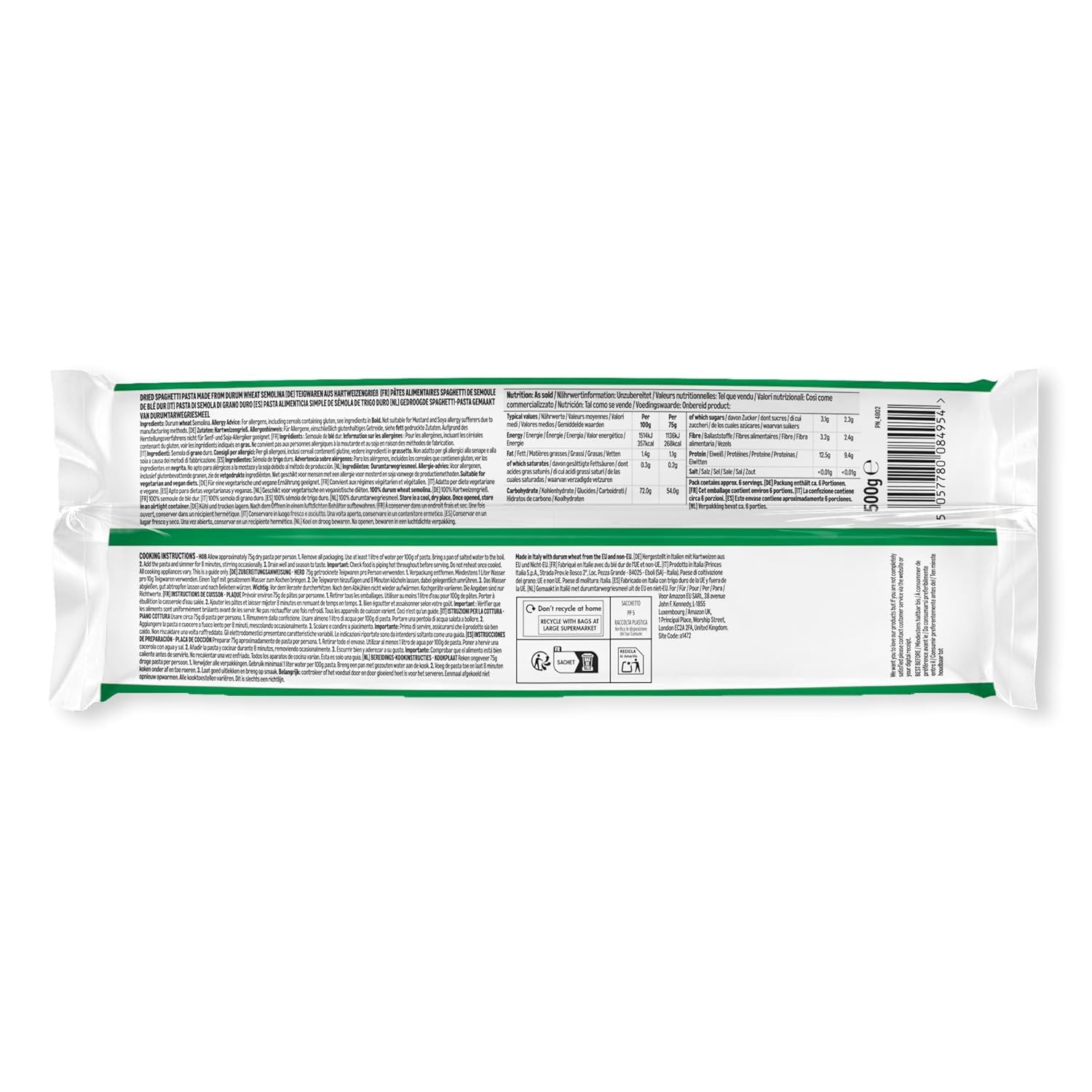 Spaghetti von Amazon, 500g
