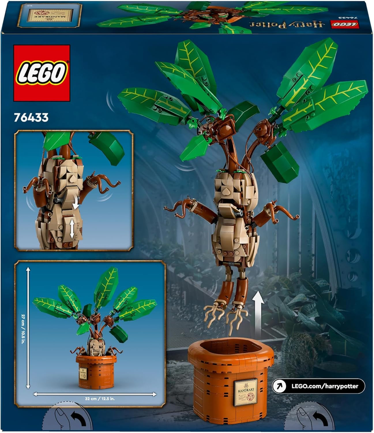 LEGO Harry Potter Zaubertrankpflanze: Alraune, Spielzeugtopfpflanze, magisches Geschenk für Mädchen, Jungen und alle Fans, fantasievolles Kinderspielset, Heimdekoration 76433 Bausets Besuchen Sie den LEGO-Store