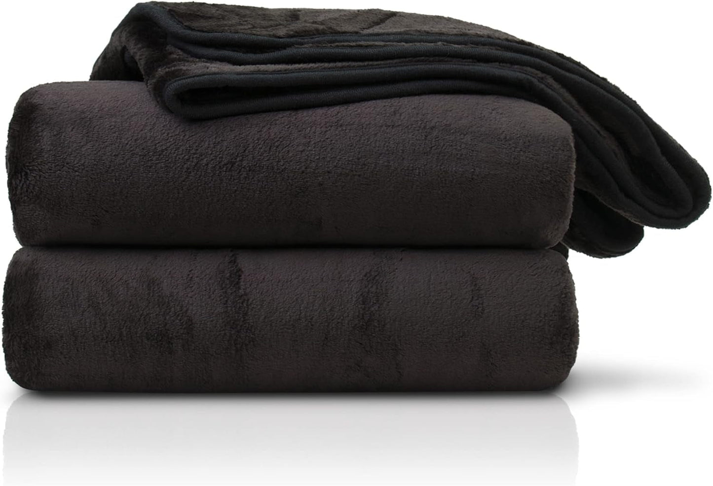 Amago - Bequeme Decke, Kaschmiroptik, 180 x 220 cm - Schwarze Betten und Decken Besuche den Gözze-Store Standardtitel