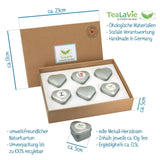 Tealavie Geschenkset mit 6 Früchtetees (60 g), Probierset, Geschenkbox, Dankeschön-Geschenkideen für Frauen, Kollegen, Muttertag 2024