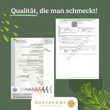 Bio-Yerba-Mate-Tee, das Original, 1 kg loser Mate-Tee, hoher Koffeingehalt, ungeröstet, luftgetrocknet, im Labor getestete Mate-Blätter, verpackt in Deutschland, Premium-Qualität von Gräfenhof