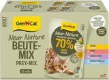 GimCat Near Nature Trial Mix 12er Pack – getreidefreies Nassfutter für Katzen ab 7 Monaten mit artgerechter und beutespezifischer Rezeptur – 12 Beutel (12 x 85 g)