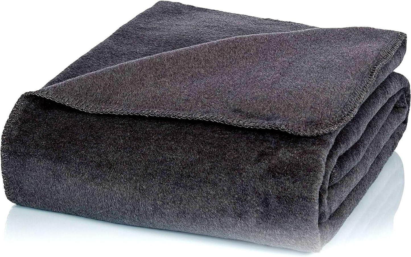 Glart Kuscheldecke schlichte weinrote Decke 130X170 cm Sofa, weiche und warme Wolldecke extra flauschig wie eine Sofadecke Sofadecke, Kuscheldecke Kuscheldecke, Plüsch Sofaüberwurf Decke, U1B Betten und Decken Glart Uni anthrazit