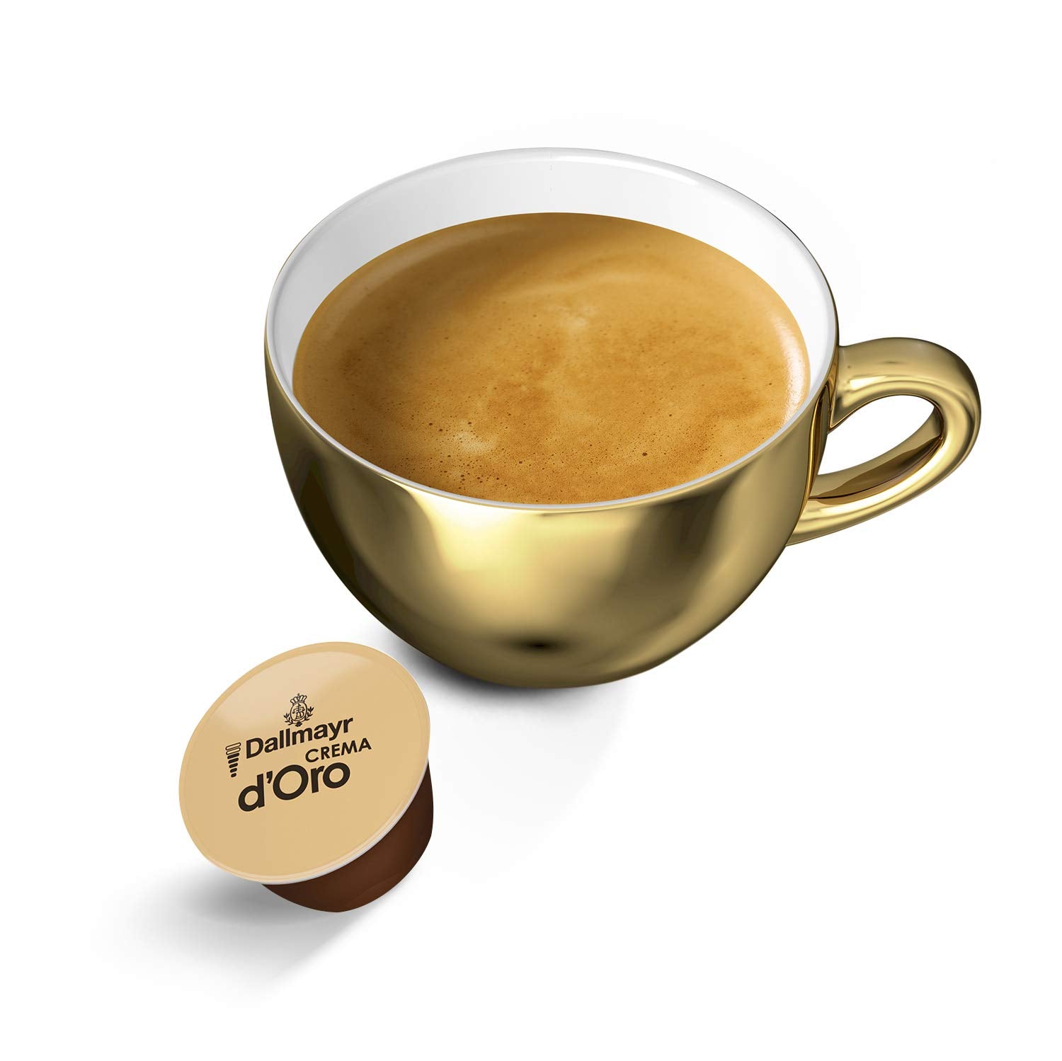 Dallmayr Crema d'Oro, XXL-Vorratsbox (3 x 30 Kapseln) & Dallmayr Crema d'Oro Caffè Latte (48 Kaffeekapseln, 48 Getränke, cremig & ausgefungen) 3er Pack (3 x 16 Kapseln)
