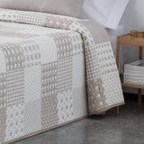 VIALMAN Colcha Bouti Ligera Tagesdecke Sofia 21, Polyester-Baumwolle, Beige, Cama 150: 250 x 270 cm Betten und Decken Besuchen Sie den VIALMAN-Store