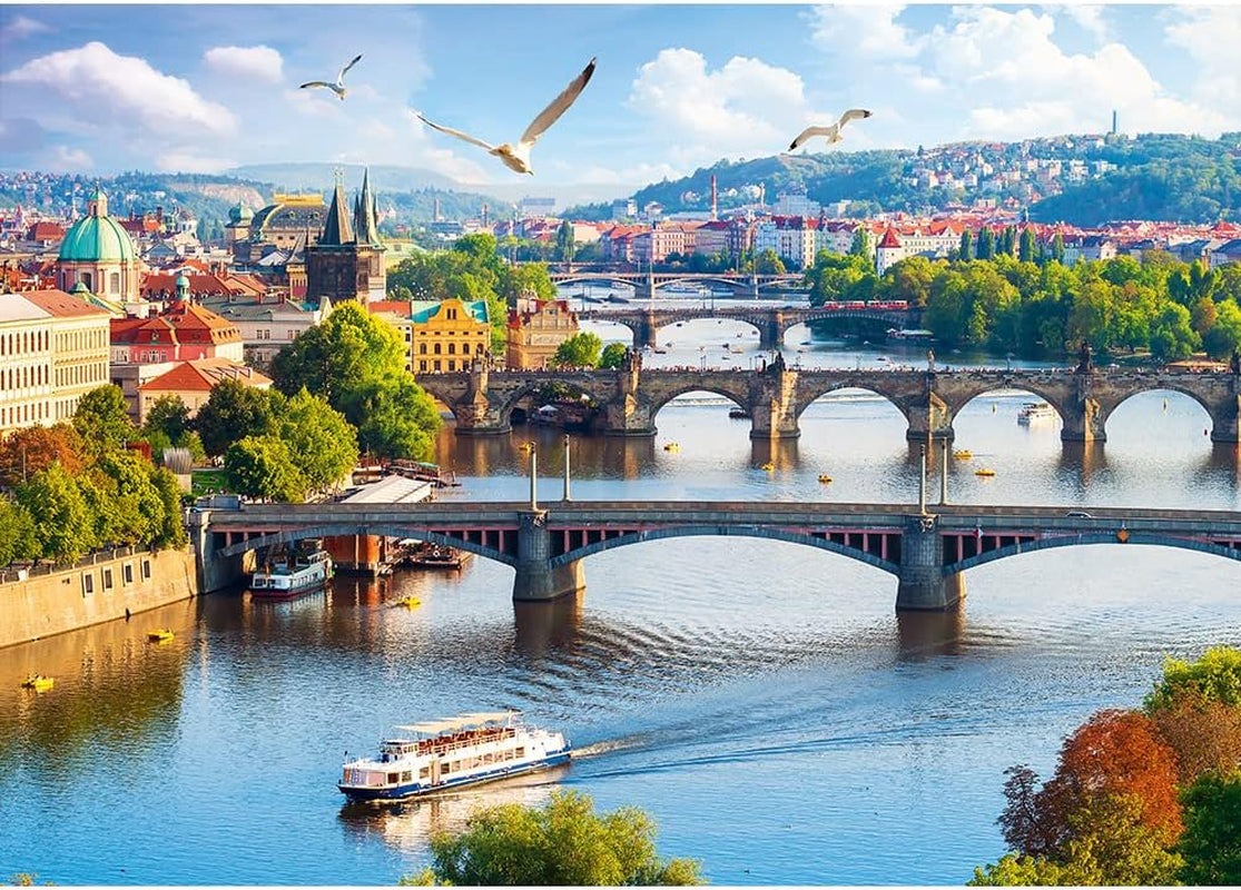 Trefl, Puzzle, Prag, Tschechische Republik, 500 Teile, Premium-Qualität, Für Erwachsene und Kinder ab 10 Jahren Puzzle Naty Shop