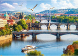 Trefl, Puzzle, Prag, Tschechische Republik, 500 Teile, Premium-Qualität, Für Erwachsene und Kinder ab 10 Jahren Puzzle Naty Shop