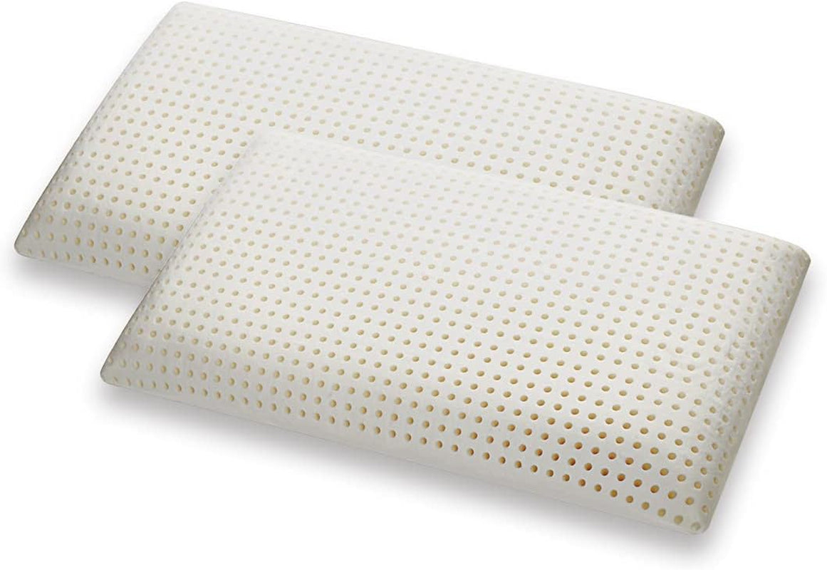 Naty Shop Standardkissen Weiß 2X Seifenform-Paar Marcapiuma Grünes natürliches Kräuter-Memory-Schaum-Kissen 2 Stück
