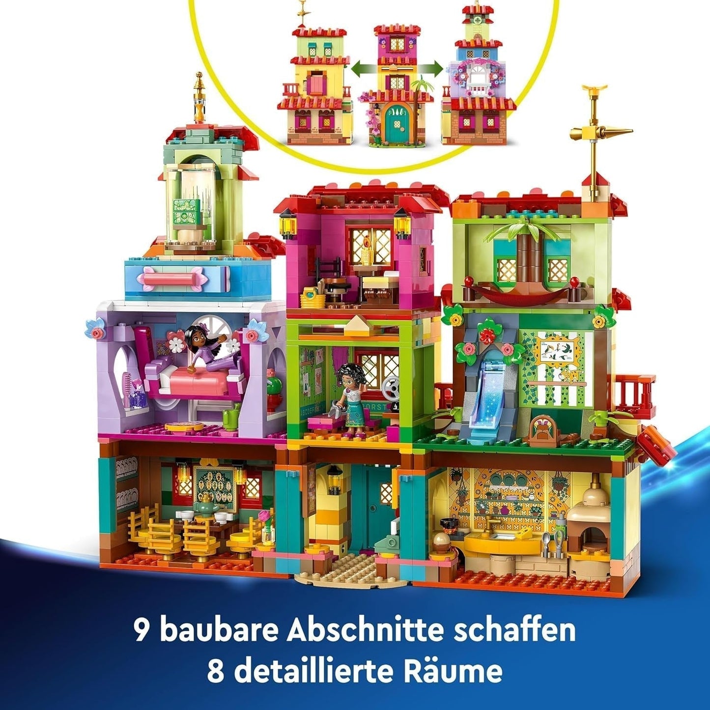 LEGO Ç€ Disney Encanto Magisches Haus der Madrigale Kinderpuppenhaus mit Mirabel Spielfigur Bauspielzeug für Mädchen und Jungen ab 7 Jahren 43245 Bausets Besuchen Sie den LEGO-Store