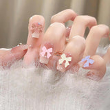 500 Stück 3D Nägel Charm Schleifen Charms Nägel Nail Art Charms Schleife Nagel Charms Nägel Nail Art Schleifen Nageldekorationen Mit Aufnahmewerkzeug Für Frauen Und Mädchen Nagel-Diy-Zubehör