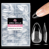 Ballerina-Gel-Nagelspitzen, 216 Stück, 12 Größen, weiche Gel-Nagelspitzen, vollständige Abdeckung, Nagelverlängerungs-Set, halbmatt, DIY, Heimkunst