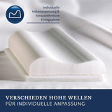 Billerbeck S20 Visco Kissen - Nackenkissen - Kissen 40 x 80 cm - Nackenstützkissen mit Visco High-Tech Kern